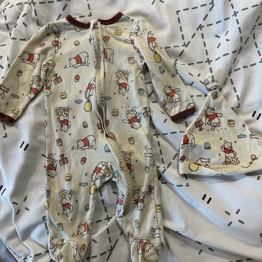 Disney Winnie the Pooh Baby One Piece - Cream